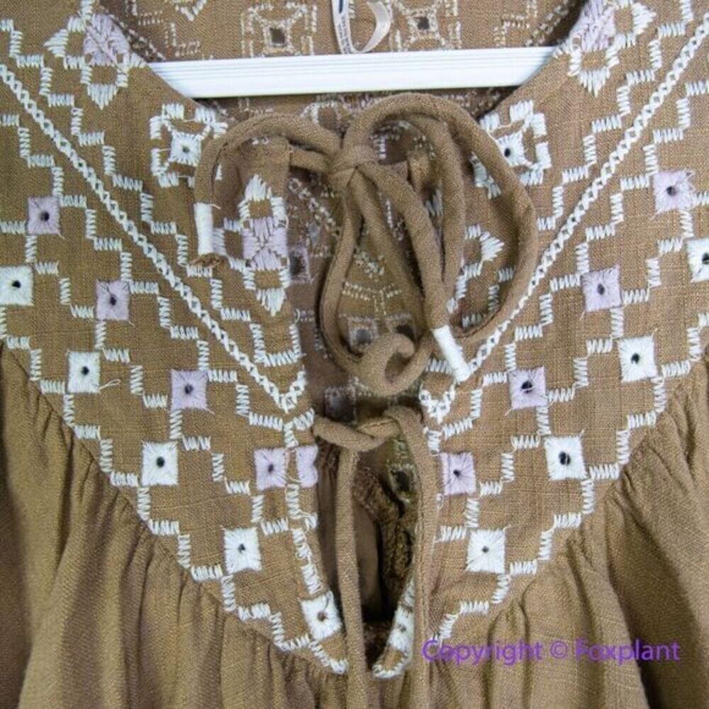 New! Free People Joni Embroidered Top, size XS - Picture 4 of 16